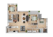 3 Bedroom | 2 Bath | 1309 SF | Renovated