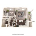 Everglades: 1 Bed, 1 Bath | 765 SF