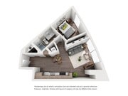 McKenzie - B1 - 1 Beds - 1 Baths - 620 Sq. ft.