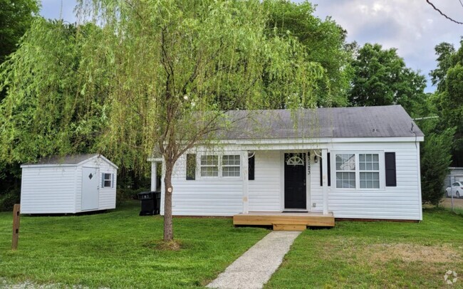 Front of Home with Storage Building - 3123 Old Charlotte Hwy Rental