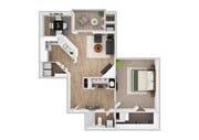 1 Bedroom | 1 Bath | 855 SF