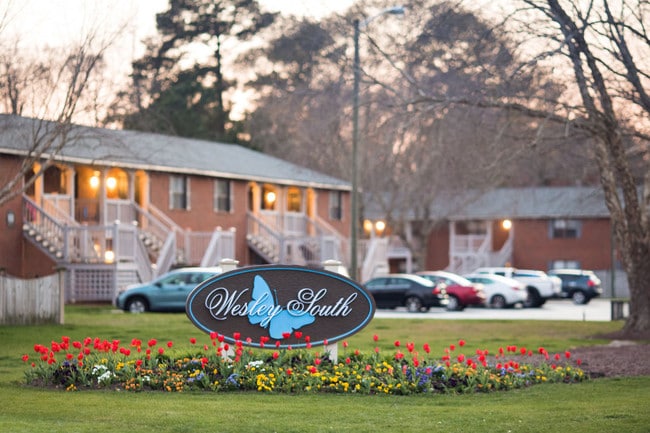 East Entrance - Wesley South at East Carolina Apartments