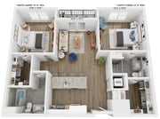 B3 floor plan Rivette Tower