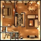 1BR/1BA