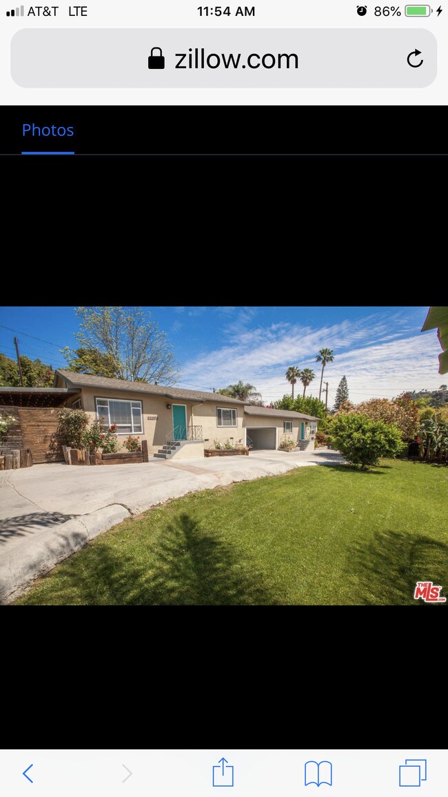 View of front door and front yard - 3339 1/2 Cazador St Apartments Unit 1