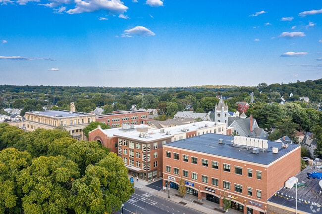 Aerial view of the City of Boston