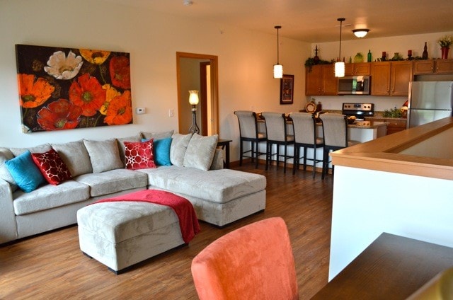 Living-Room and Dining Area