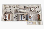 B1 - 2 habitaciones, 2 baños