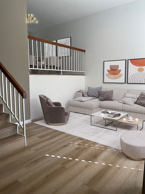 Spacious Living room with Enclosed Patio