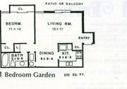 1BR/1BA
