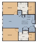 Plano de planta B2 de Broadstone Baybrook