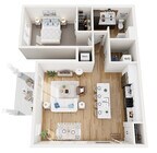 Floor Plan 1D | Seasons at Spring Street | Apartments in Mount Pleasant, WI