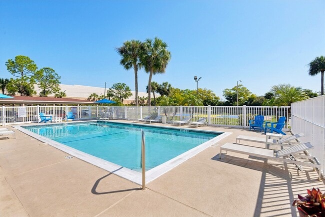 Pool Deck with Lounge Chairs