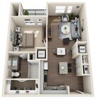 One Bedroom, 703 sqft, Stackable Washer/Dryer, Patio/Balcony, Walk-in Closet