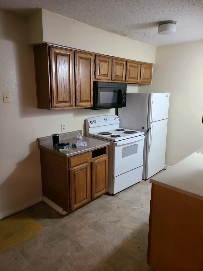 Sample photo of Kithen - actual cabinets are painted - 201 W Trinity St Unit B