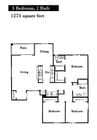3BR/2BA