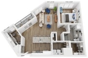 A10D floor plan Rivette Tower
