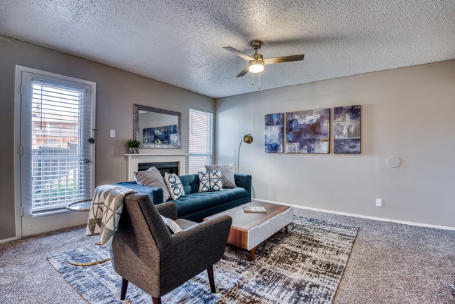Living Room - Rock Island Apartments