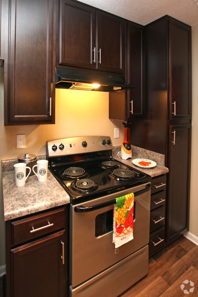 Fully renovated kitchens with metallic appliances