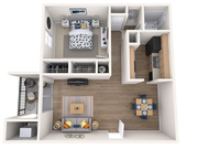A2 floor plan Waterloo Flats