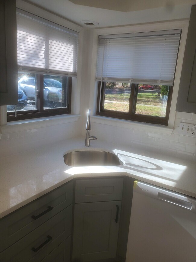 Ventanas de esquina sobre un fregadero grande bajo encimera - 41 Heather Ct