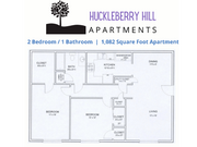 Two bedroom floorplan