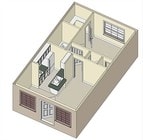1HAB/1BA
