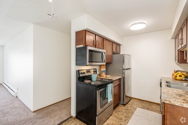 2BR, 1BA - 1,055SF - Town Terrace Apartments