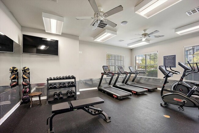 Stay Fit and Active with Our Fully Equipped Fitness Center at Eagle Flatts Off-Campus Apartments in Hattiesburg