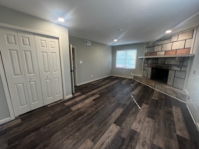 Master Bedroom Gas Fireplace - 3102 Cherokee St NW Apartments Unit B