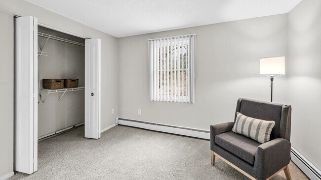Delight in plush-carpeted, spacious bedrooms with closets featuring built-in organizers.
