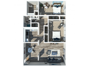 2 Bedroom 1.5 Bath