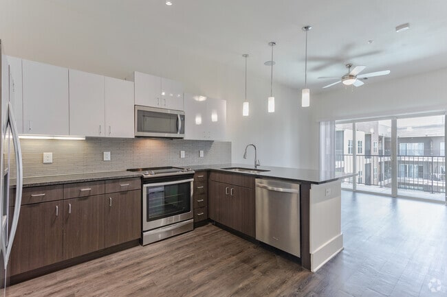 1HAB, 1BA - 738SF A2,1 - Área de cocina/sala de estar