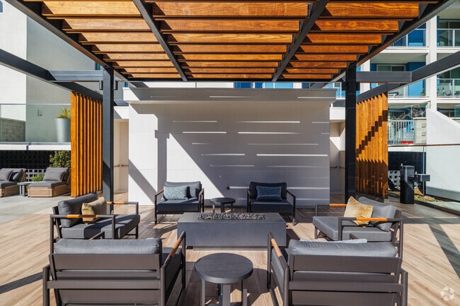 Cozy outdoor sitting area