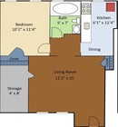 1BR/1BA UTILITIES INCLUDED
