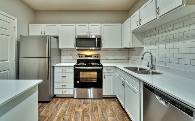 Fully Equipped Kitchen with Stainless Steel Appliances Dishwasher and Garbage Disposal