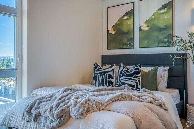 Studio, 1BA, - 352SF - Bedroom Area