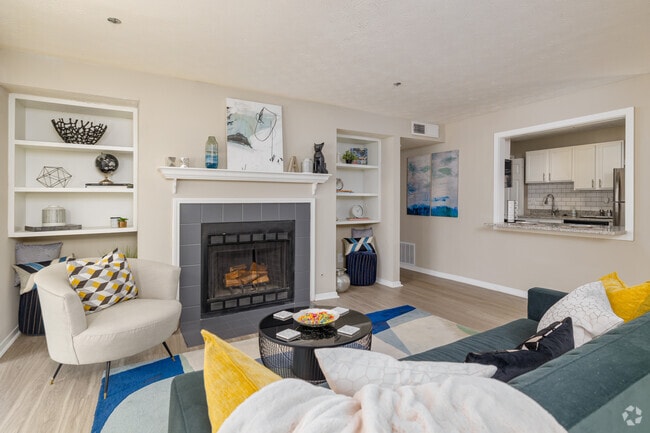 2BR, 2BA - 1,268SF - Living Room - The Atlantic Briarcliff