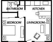 1BR/1BA