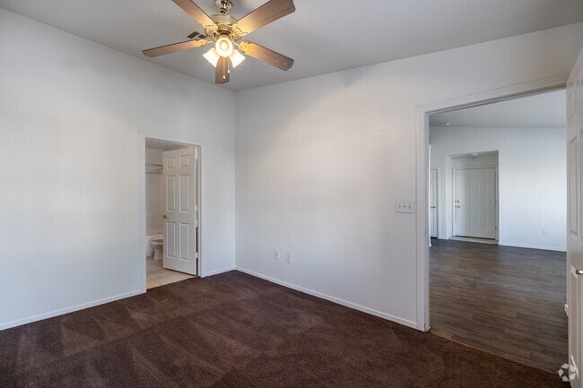 2BR, 2BA - 928SF - Primary Bedroom - Pecos Creek Blue