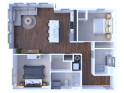 New Butler Square 2 Bed 2 bath - A building 1099sqft
