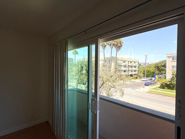 Balcony with city views