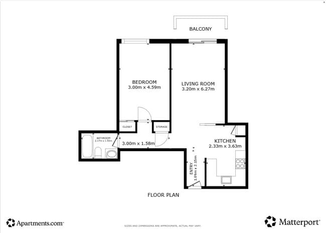 1 chambre, 1 salle de bain - 52 m² - 2415 Avenue Madison