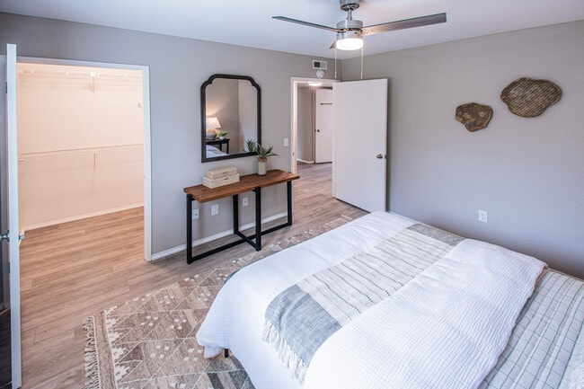 Generously sized closets in full size bedrooms