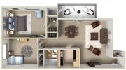 2BR/1BA