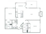 Franklin Classic | 2 habitaciones, 2 baños | 1225 pies cuadrados