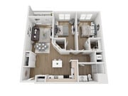 B13 floor plan Aria on the Row
