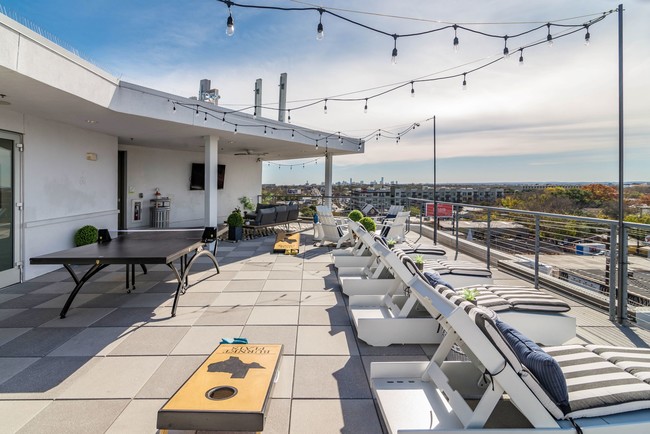 Burnet Flats Sky Deck with Downtown Skyline Views - Burnet Flats Apartments