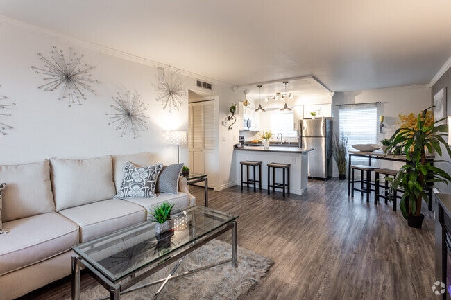 2BR, 2BA - Model Unit Living Room