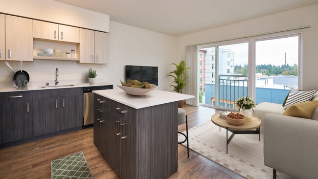 Living Room with Hard Surface Flooring